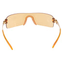 Christian Dior Rimless Sunglasses Metal Orange Gold Auth BA14524V-3