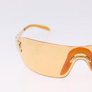 Christian Dior Rimless Sunglasses Metal Orange Gold Auth BA14524V-4