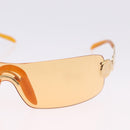 Christian Dior Rimless Sunglasses Metal Orange Gold Auth BA14524V-5