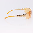 Christian Dior Rimless Sunglasses Metal Orange Gold Auth BA14524V-8