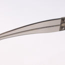 BVLGARI Rimless Sunglasses Metal Clear Silver Auth BA14525-11