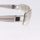 BVLGARI Rimless Sunglasses Metal Clear Silver Auth BA14525-8