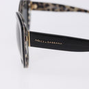 DOLCE&GABBANA Sunglasses Plastic Black Gold Auth BA14526-7