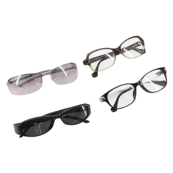GUCCI Christian Dior Balenciaga Sunglasses 4 Set Black Brown gray Auth BA14527