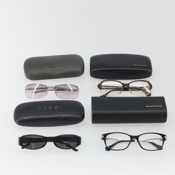 GUCCI Christian Dior Balenciaga Sunglasses 4 Set Black Brown gray Auth BA14527