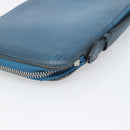 LOUIS VUITTON Epi Organizer Atholl Clutch Bag Blue M60731 LV Auth BA14536-16