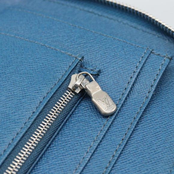LOUIS VUITTON Epi Organizer Atholl Clutch Bag Blue M60731 LV Auth BA14536