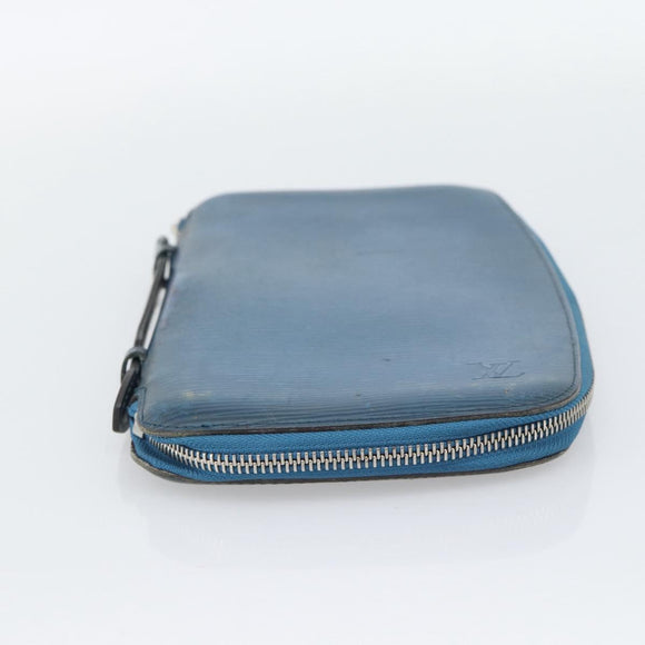 LOUIS VUITTON Epi Organizer Atholl Clutch Bag Blue M60731 LV Auth BA14536