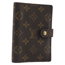 LOUIS VUITTON Monogram Agenda PM Day Planner Cover R20005 LV Auth BA14537-1