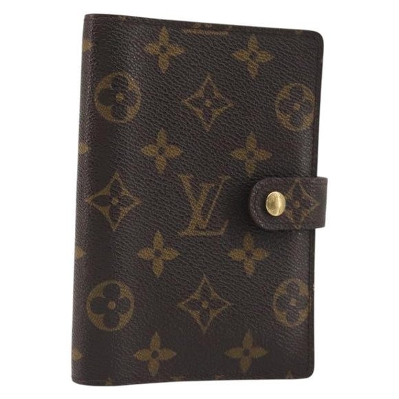 LOUIS VUITTON Monogram Agenda PM Day Planner Cover R20005 LV Auth BA14537