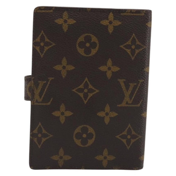 LOUIS VUITTON Monogram Agenda PM Day Planner Cover R20005 LV Auth BA14537