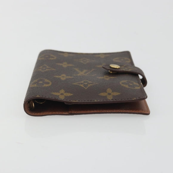 LOUIS VUITTON Monogram Agenda PM Day Planner Cover R20005 LV Auth BA14537