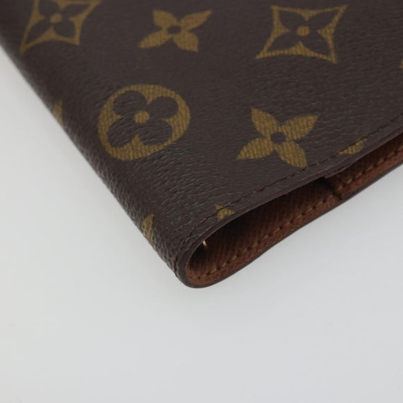 LOUIS VUITTON Monogram Agenda PM Day Planner Cover R20005 LV Auth BA14537