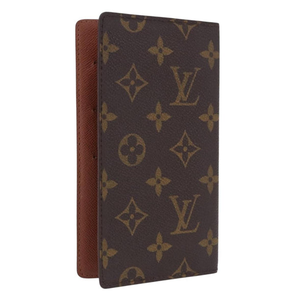 LOUIS VUITTON Monogram Agenda Poche Note Cover R20503 LV Auth BA14538