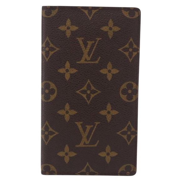 LOUIS VUITTON Monogram Agenda Poche Note Cover R20503 LV Auth BA14538