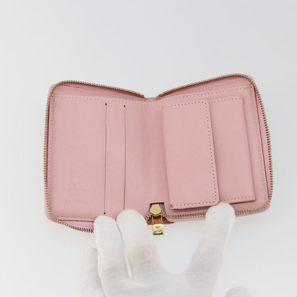 LOUIS VUITTON Monogram Vernis Bloom Coin Purse Marshmallow Pink LV Auth BA14539