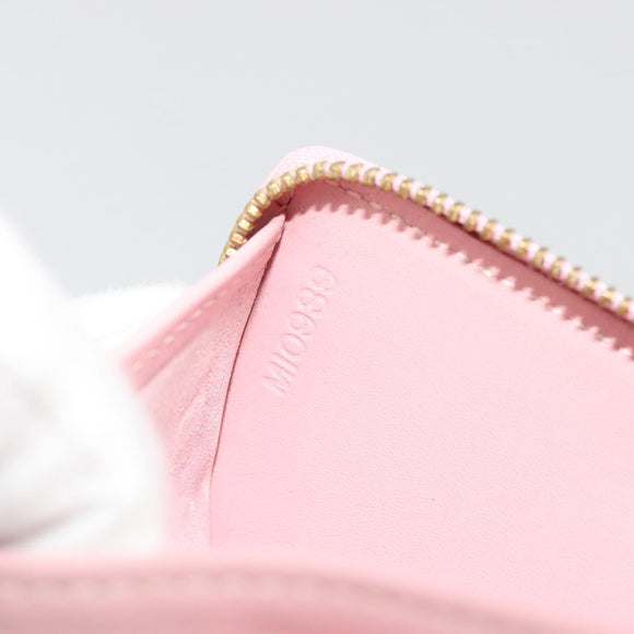 LOUIS VUITTON Monogram Vernis Bloom Coin Purse Marshmallow Pink LV Auth BA14539