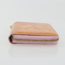 LOUIS VUITTON Monogram Vernis Bloom Coin Purse Marshmallow Pink LV Auth BA14539-3