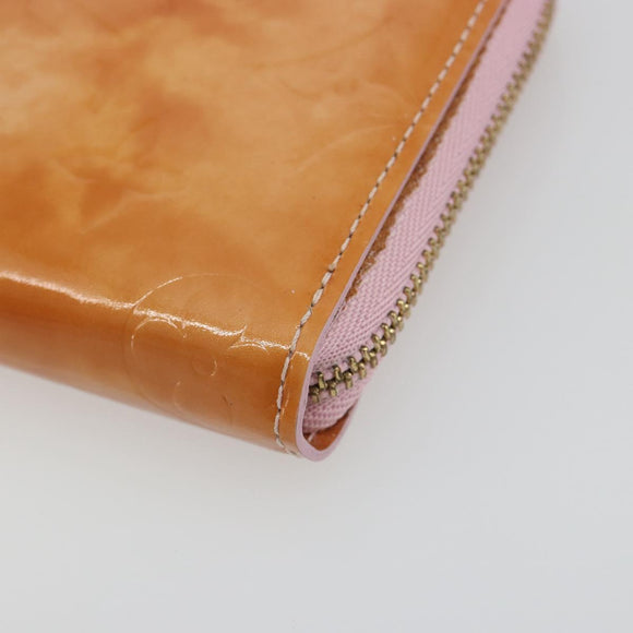 LOUIS VUITTON Monogram Vernis Bloom Coin Purse Marshmallow Pink LV Auth BA14539