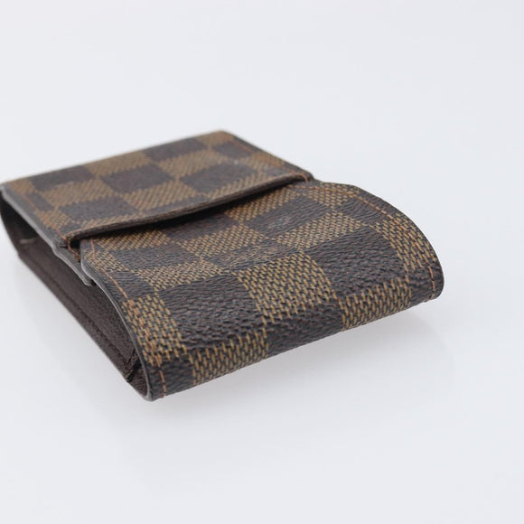 LOUIS VUITTON Monogram Damier Ebene Etui Cigarette Case 3 Set LV Auth BA14540
