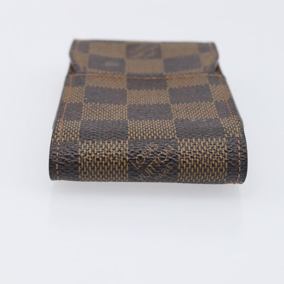 LOUIS VUITTON Monogram Damier Ebene Etui Cigarette Case 3 Set LV Auth BA14540