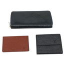 LOUIS VUITTON Monogram Epi LV Taiga Leather 7 Set Blue Yellow Brown Auth BA14542-2