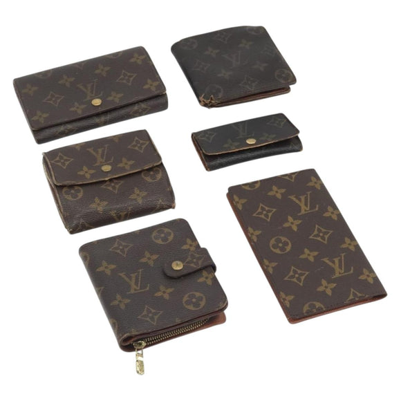 LOUIS VUITTON Monogram Wallet Small Items 6 Set LV Auth BA14543