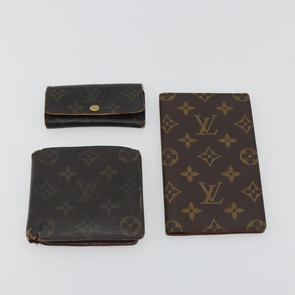 LOUIS VUITTON Monogram Wallet Small Items 6 Set LV Auth BA14543