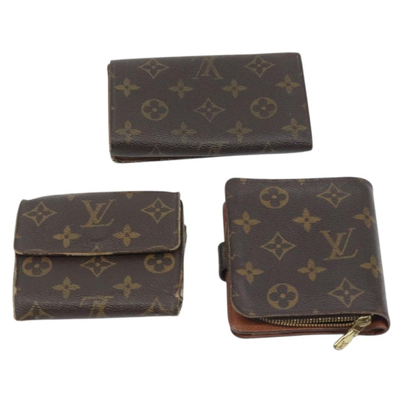 LOUIS VUITTON Monogram Wallet Small Items 6 Set LV Auth BA14543