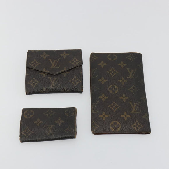 LOUIS VUITTON Monogram Wallet 6 Set LV Auth BA14544
