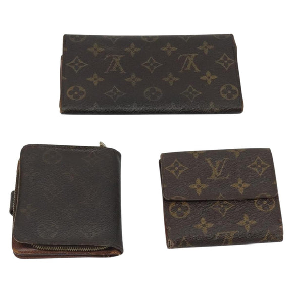 LOUIS VUITTON Monogram Wallet 6 Set LV Auth BA14544