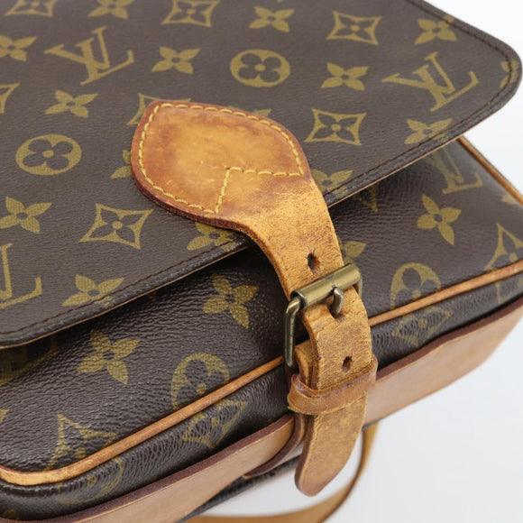 LOUIS VUITTON Monogram Cartouchiere MM Shoulder Bag M51253 LV Auth BA14550