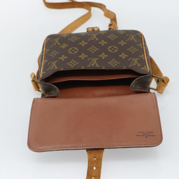 LOUIS VUITTON Monogram Cartouchiere MM Shoulder Bag M51253 LV Auth BA14550