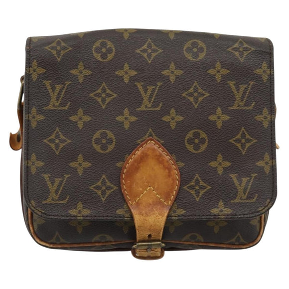 LOUIS VUITTON Monogram Cartouchiere MM Shoulder Bag M51253 LV Auth BA14550