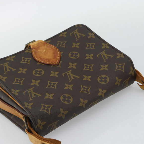 LOUIS VUITTON Monogram Cartouchiere MM Shoulder Bag M51253 LV Auth BA14550