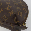 LOUIS VUITTON Monogram Trousse Demi Ronde Cosmetic Pouch M47520 LV Auth BA14555-10