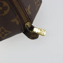 LOUIS VUITTON Monogram Trousse Demi Ronde Cosmetic Pouch M47520 LV Auth BA14555-12