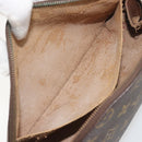 LOUIS VUITTON Monogram Trousse Demi Ronde Cosmetic Pouch M47520 LV Auth BA14555-17