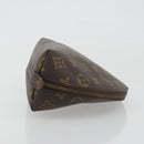LOUIS VUITTON Monogram Trousse Demi Ronde Cosmetic Pouch M47520 LV Auth BA14555-4
