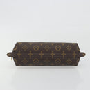 LOUIS VUITTON Monogram Trousse Demi Ronde Cosmetic Pouch M47520 LV Auth BA14555-7