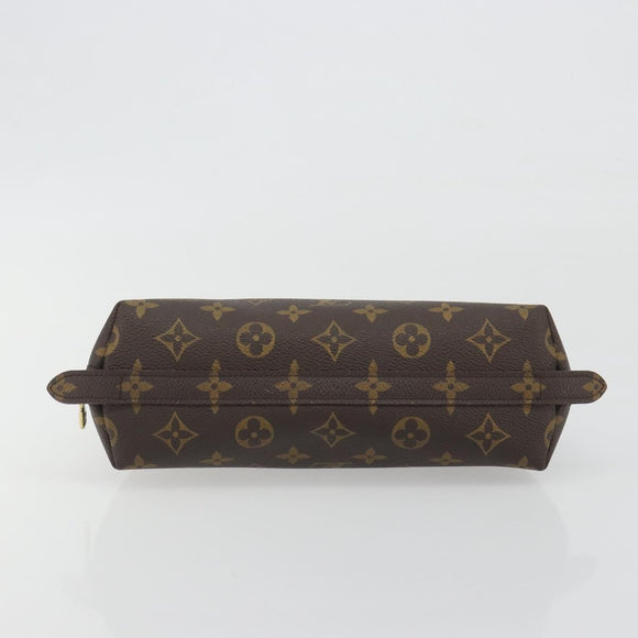LOUIS VUITTON Monogram Trousse Demi Ronde Cosmetic Pouch M47520 LV Auth BA14555