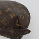 LOUIS VUITTON Monogram Trousse Demi Ronde Cosmetic Pouch M47520 LV Auth BA14555-8