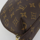 LOUIS VUITTON Monogram Trousse Demi Ronde Cosmetic Pouch M47520 LV Auth BA14555-9