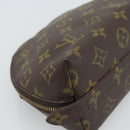 LOUIS VUITTON Monogram Trousse Demi Ronde Cosmetic Pouch M47520 LV Auth BA14556-11
