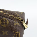 LOUIS VUITTON Monogram Trousse Demi Ronde Cosmetic Pouch M47520 LV Auth BA14556-12