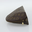 LOUIS VUITTON Monogram Trousse Demi Ronde Cosmetic Pouch M47520 LV Auth BA14556-4