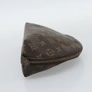 LOUIS VUITTON Monogram Trousse Demi Ronde Cosmetic Pouch M47520 LV Auth BA14556-5