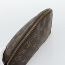 LOUIS VUITTON Monogram Trousse Demi Ronde Cosmetic Pouch M47520 LV Auth BA14556-6