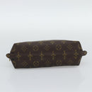 LOUIS VUITTON Monogram Trousse Demi Ronde Cosmetic Pouch M47520 LV Auth BA14556-7