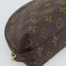 LOUIS VUITTON Monogram Trousse Demi Ronde Cosmetic Pouch M47520 LV Auth BA14556-9